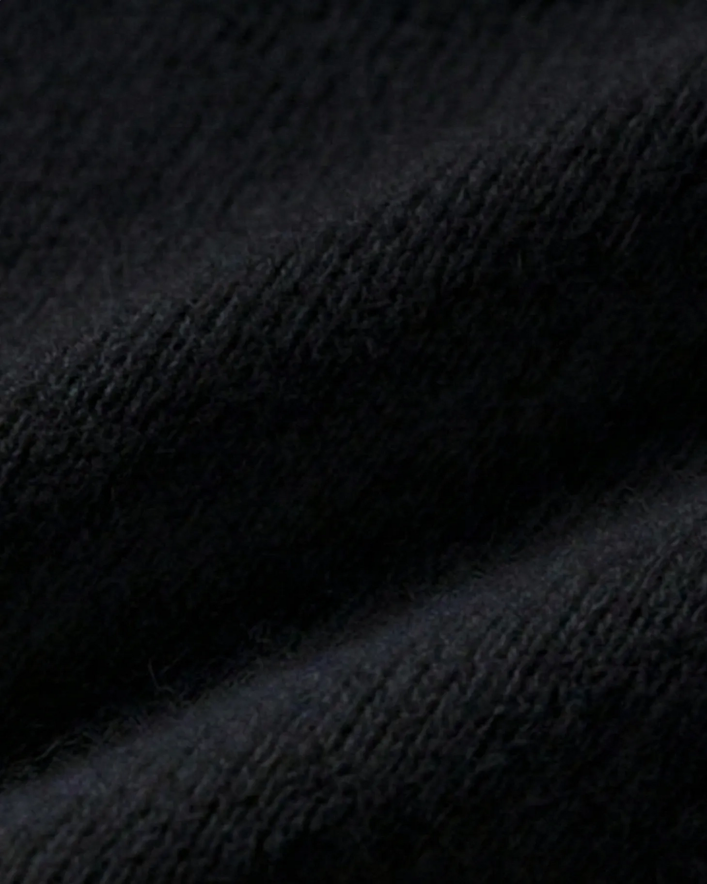 Macro texture of VIONIS·XY 100% Inner Mongolia Cashmere fabric in Black