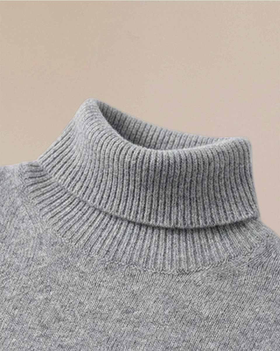 Heavyweight 400g+ Cashmere Turtleneck | VIONIS·XY Premium Inner Mongolia Series
