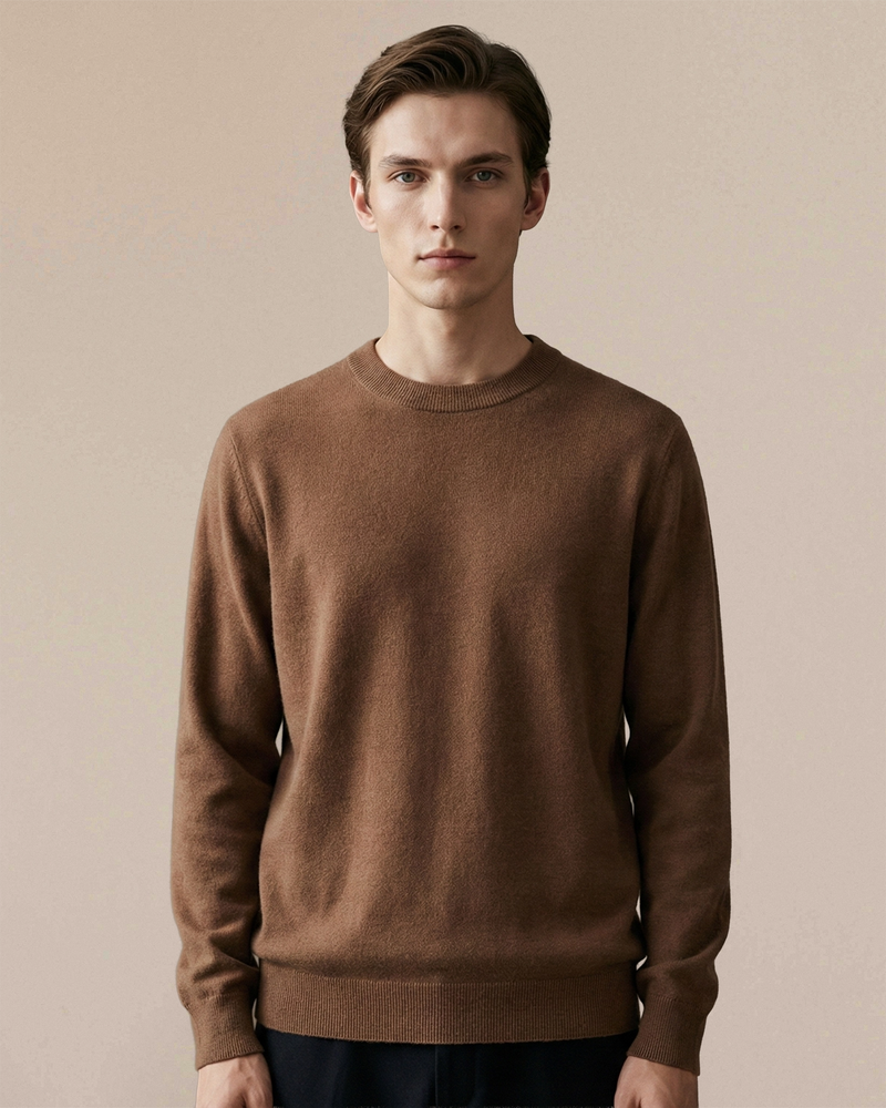 The 16µm Superfine Merino Crewneck | 100s Worsted Wool