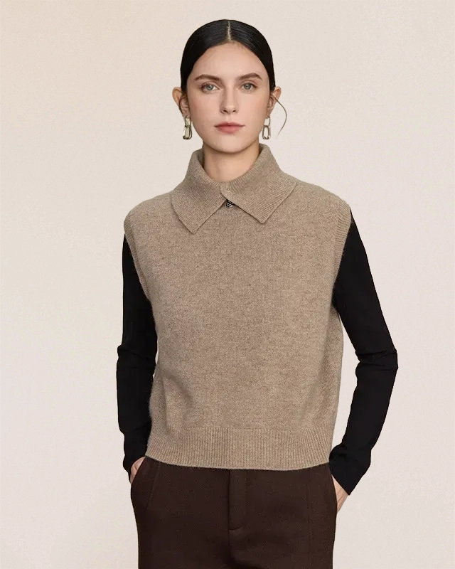 The Cashmere-Merino Vest(210g)